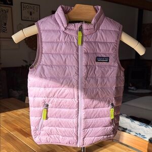 Patagonia Kids' Light Pink/purple Puffer Vest